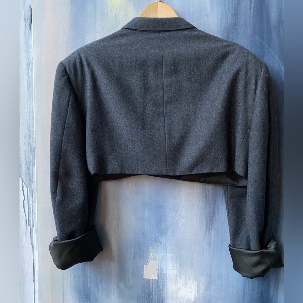Vintage Upcycled Cropped Blazer LilyLilyL X Ninoi Cerruti - Picture 9 of 11